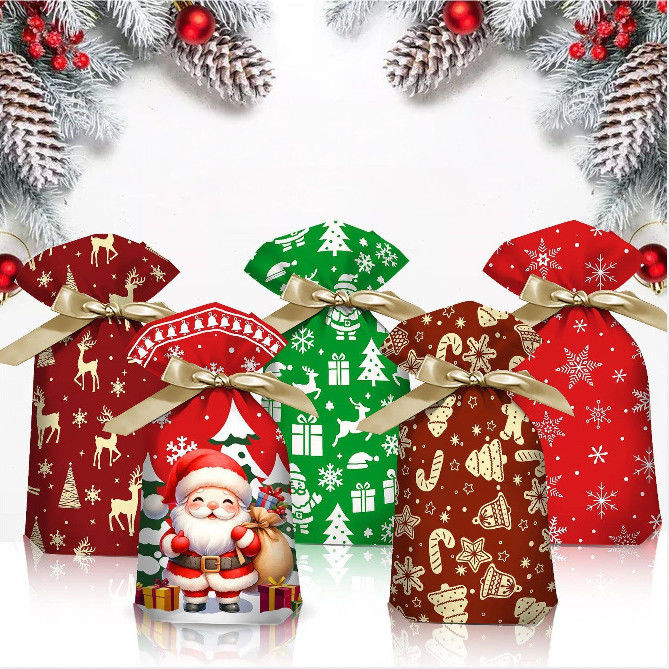 Christmas gift drawstring bag