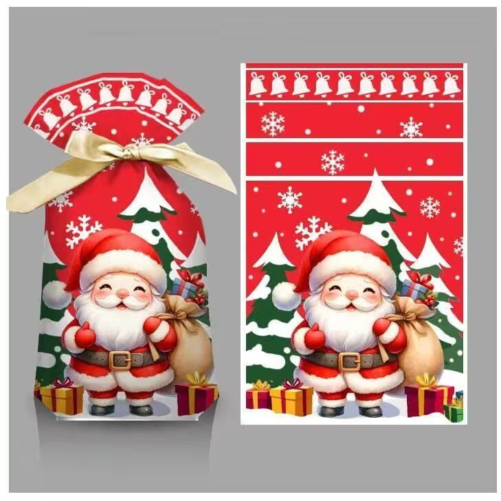 Christmas gift drawstring bag